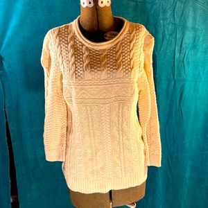 Ralph Lauren linen and cotton embroidered off white sweater. Great condition!